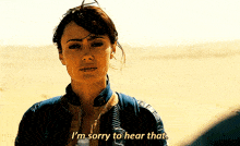 Fallout Tv Show Lucy Maclean GIF - Fallout Tv Show Lucy Maclean Im Sorry To Hear That GIFs