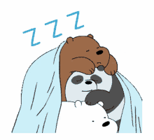 sleep tired we bare bears goodnight stack