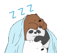 Sleep Tired Sticker - Sleep Tired We Bare Bears Stickers