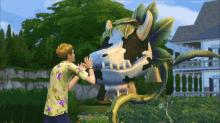 Sim Eating Plant - The Sims GIF - The Sims Plant Eat GIFs