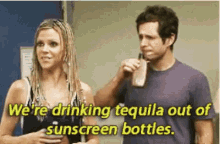 Always Sunny Tequila GIF - Always Sunny Tequila Sunscreen Bottles GIFs