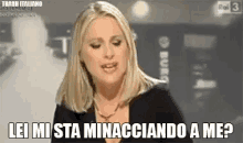 federica sciarelli threat italian tv show what who are you anyway