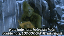 how the grinch stole christmas the grinch jim carrey hate loathe
