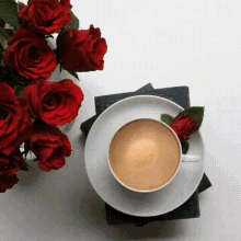 Good Morning Red Roses GIF