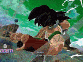 bardock is a character in a video game and is ready to fight