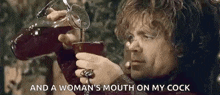 Gameofthrones Drinking GIF - Gameofthrones Drinking Excited GIFs