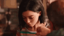 Alita Dont Cry GIF - Alita Dont Cry Ts The Loudes Felling Not To Know Who You A Re GIFs