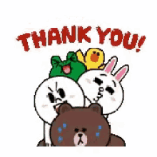 Line Friends Thank You GIF - Line Friends Thank You GIFs