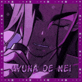a picture of a man with the name hyuna de nei written on it