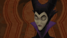 a cartoon of maleficent from sleeping beauty