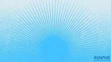 a renpho massage gun with a blue background