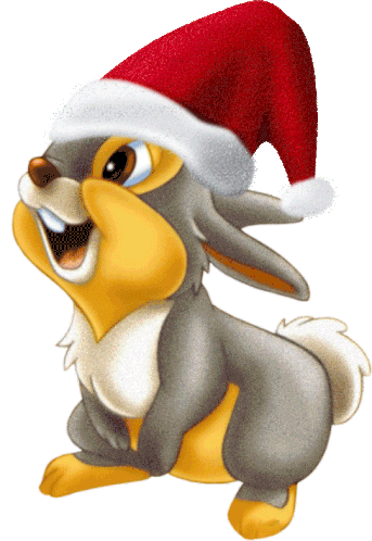 Boldog Karácsonyt Rabbit Sticker