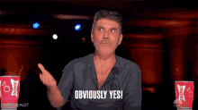 Obviously Yes Simon Cowell GIF - Obviously Yes Simon Cowell Americas Got Talent GIFs
