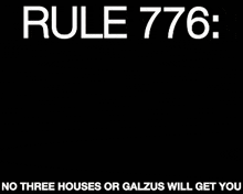 a poster with a picture of goku and the words rule 776