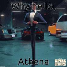 Why Hello Athena Spies In Disguise GIF
