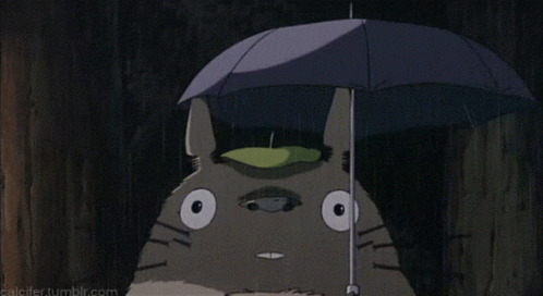 Totoro Rain Gif Totoro Rain Cute Discover Share Gifs