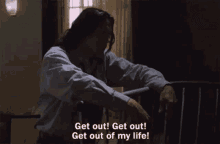 Tommy Wiseau The Room GIF - Tommy Wiseau The Room Get Out Of My Life GIFs