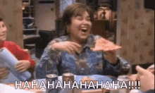 Roseanne Laughing GIF - Roseanne Laughing Pizzaparty GIFs