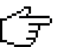 it looks like a pixel art of a gun pointing to the right .