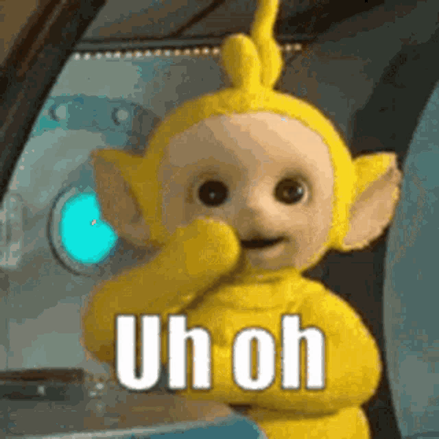 Lala Uh Oh GIF - LALA Uh Oh TELETUBBIES - Discover & Share GIFs