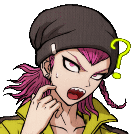 Danganronpa Sticker Sticker - Danganronpa Sticker Confused Stickers