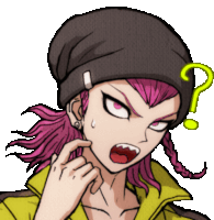 Danganronpa Sticker Sticker - Danganronpa Sticker Confused Stickers