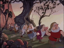 Hi Ho Ay Snow White GIF - Hi Ho Ay Snow White Seven Dwarf GIFs
