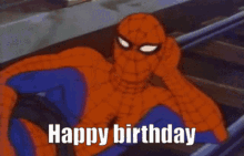 Spiderman Happy Birthday GIF