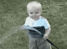 Baby Triedto Drink Water GIF
