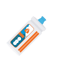an illustration of a bottle with a label that says ' nestea '