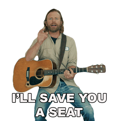 Ill Save You A Seat Dierks Bentley Sticker - Ill Save You A Seat Dierks Bentley Beers On Me Stickers