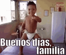 Bebé Bailando Encima De La Mesa GIF - Buenos Dias Familia Buen Dia Feliz Dia GIFs