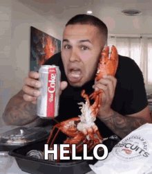Hello Lobster Phone GIF - Hello Lobster Phone Goofy GIFs