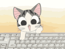 Typing Anime GIF - Typing Anime Cat GIFs
