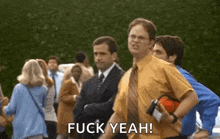 Excited Dwight GIF - Excited Dwight Fist In Air GIFs