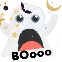 Boo Happyhalloween Sticker - Boo Happyhalloween Trickortreat Stickers