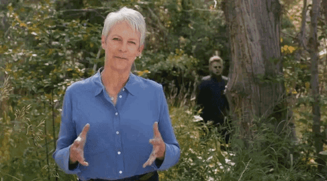 Foxmel Jamie Lee Curtis GIF - Foxmel Jamie Lee Curtis Michael Myers -  Discover & Share GIFs