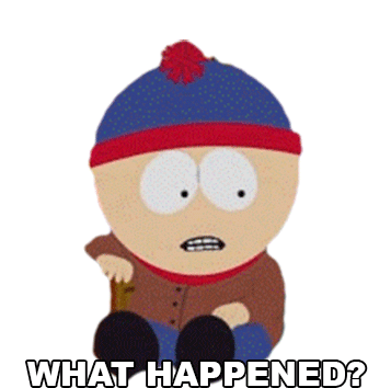 What Happened Stan Marsh Sticker - What Happened Stan Marsh South Park Stickers