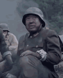 Chinese Soldier Shouts War GIF