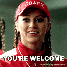 Youre Welcome Coach Campanelli GIF - Youre Welcome Coach Campanelli Wow Women Of Wrestling GIFs