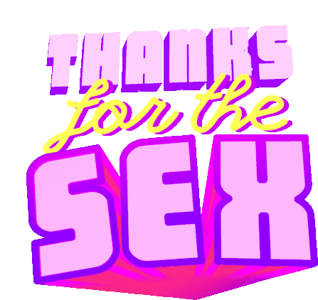 Sex Thanks Sticker - Sex Thanks Thanx Stickers