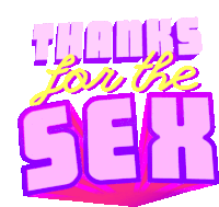 Sex Thanks Sticker