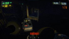 a screenshot of a video game that says rugrat on the bottom