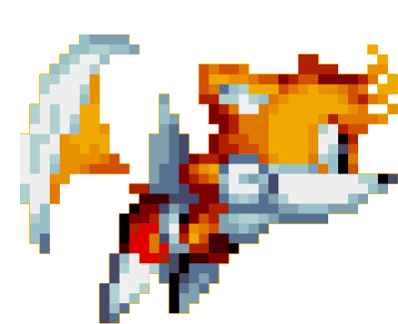 Tails Miles Prower Running Sticker - Tails Miles Prower Running Sonic Stickers