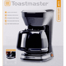 a toastmaster coffee maker in a box