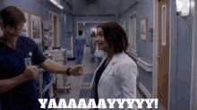 Greys Anatomy Amelia Shepherd GIF - Greys Anatomy Amelia Shepherd Yay GIFs