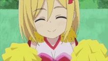 a couple of anime girls are standing next to each other and one of them says " what are you saying "