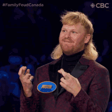 Fingers Crossed Justin GIF - Fingers Crossed Justin Family Feud Canada GIFs
