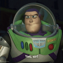 a toy story character says yes sir