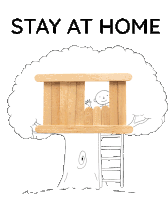 Stay At Home Quedate En Casa Sticker - Stay At Home Quedate En Casa Quarantine Time Stickers